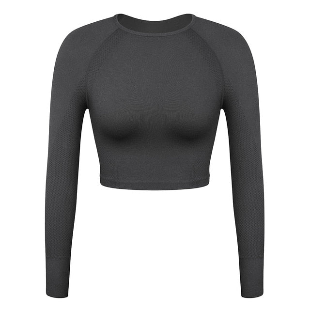 Women Fitness Sets - Yoga Pants & Long Sleeve Tops